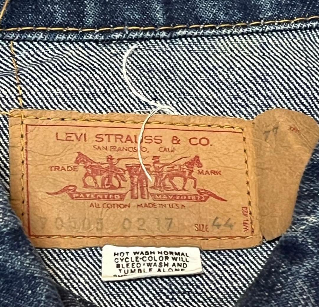 わん 様Bigサイズ極美品ヴィンテージLevi's 70505 bigE 44