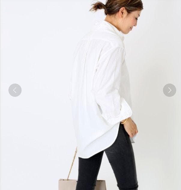 MUSE ドゥーズィエム クラス OXFORD BD シャツ ホワイト　綿 名品