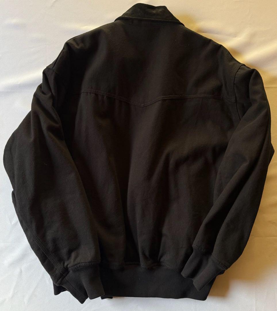 comoli 26ss ブラックドリル ジップジャケット 2 黒