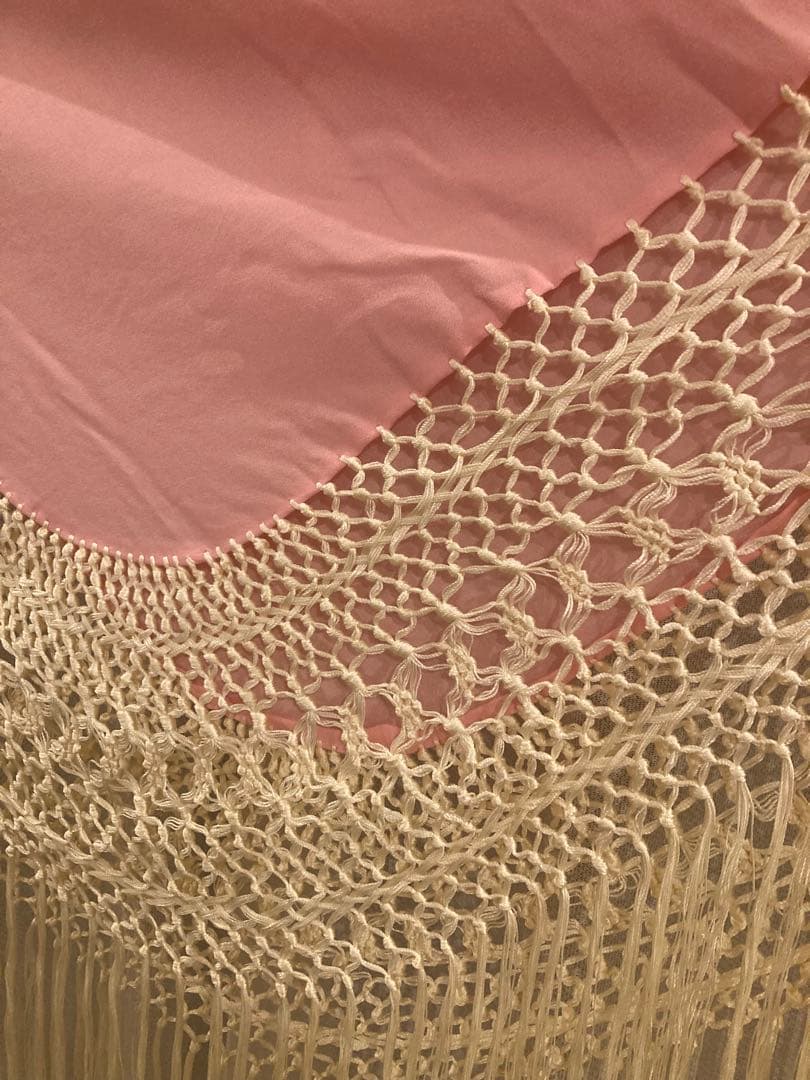 1/17(土)まで出品　新品•未使用　マントン　ピンク　フレコアイボリー