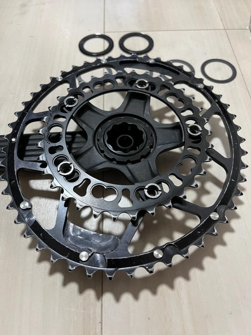 最終値下 ROTOR 3D 170mmクランク楕円50-34T：シャフト30mm