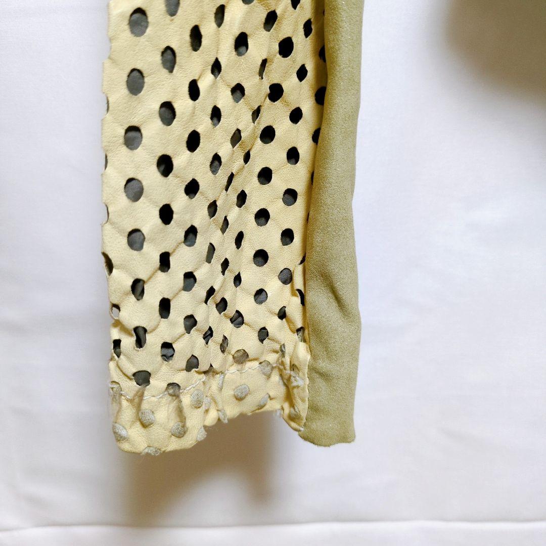 ✦【イタリア製】GIORGIO BRATO パンチング羊革 タイトジャケット