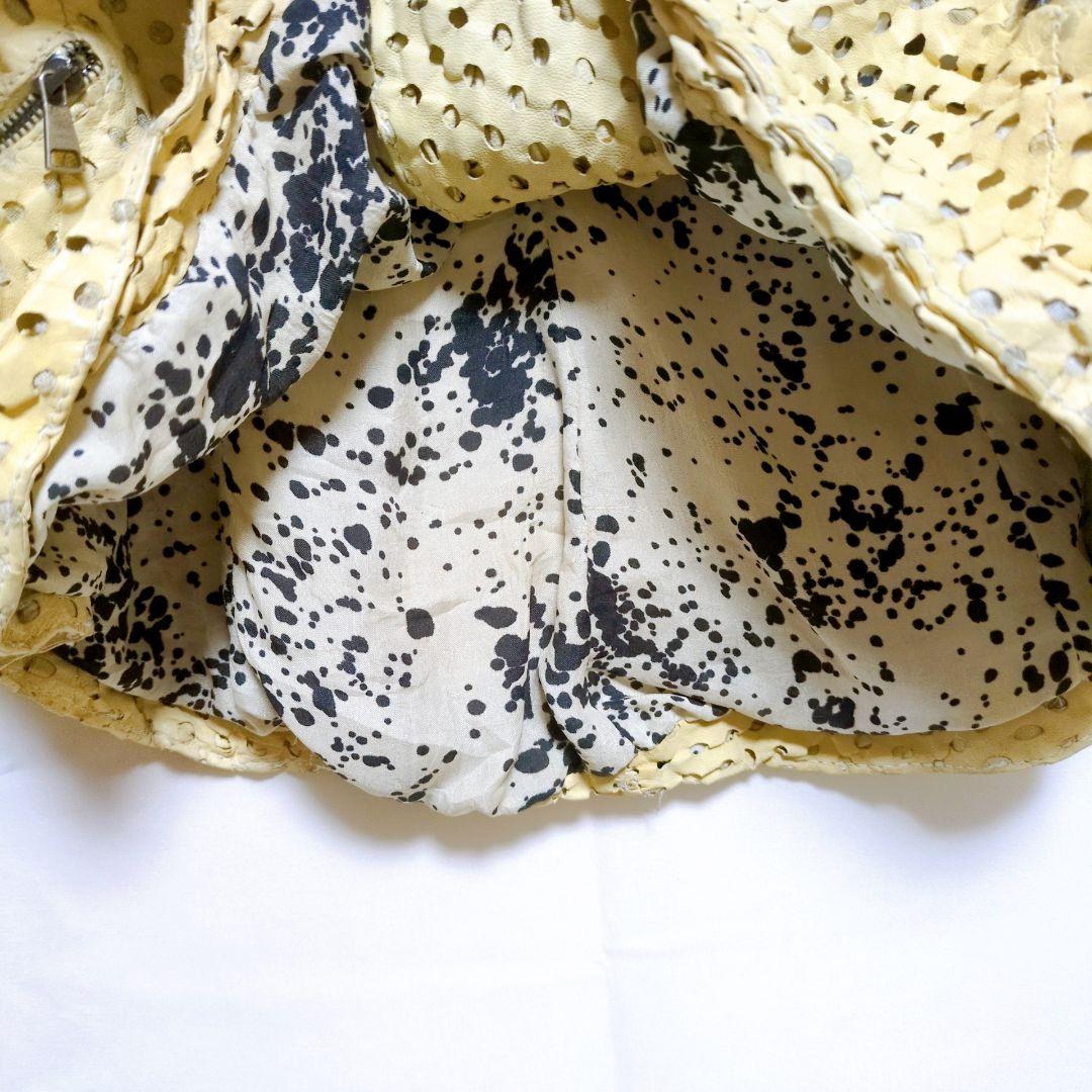 ✦【イタリア製】GIORGIO BRATO パンチング羊革 タイトジャケット