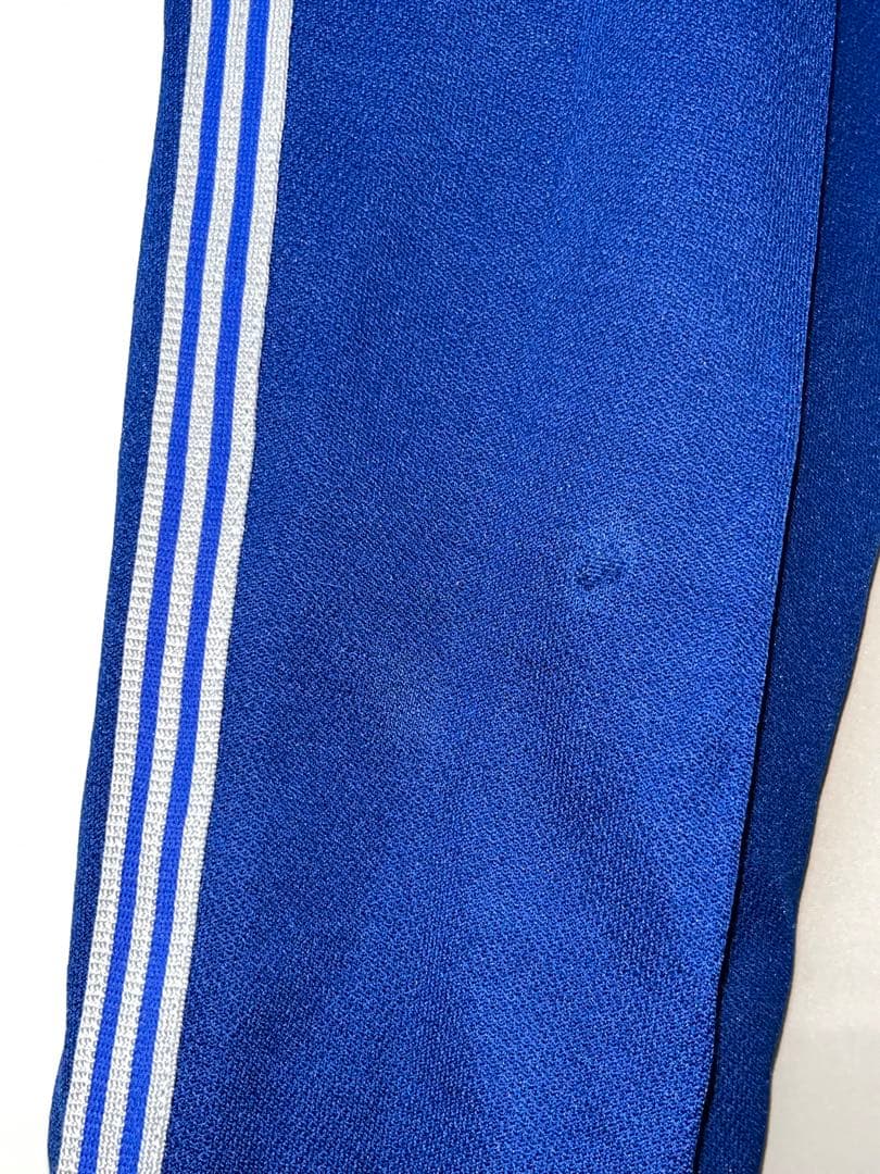 adidas 3本線テクノ トラックパンツブルー70s〜80sデサント社