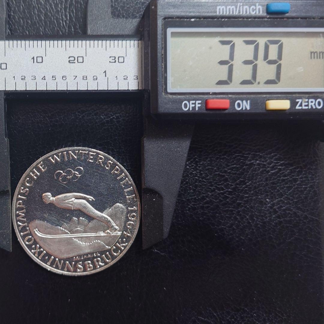 1964年 オーストリア銀貨 50シリング インスブルック記念銀貨 SV900