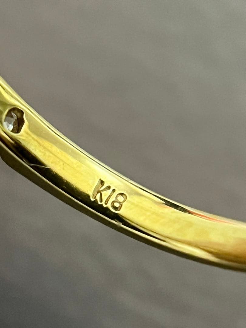 新品K18YGダイヤモンド0.31ctリング指輪