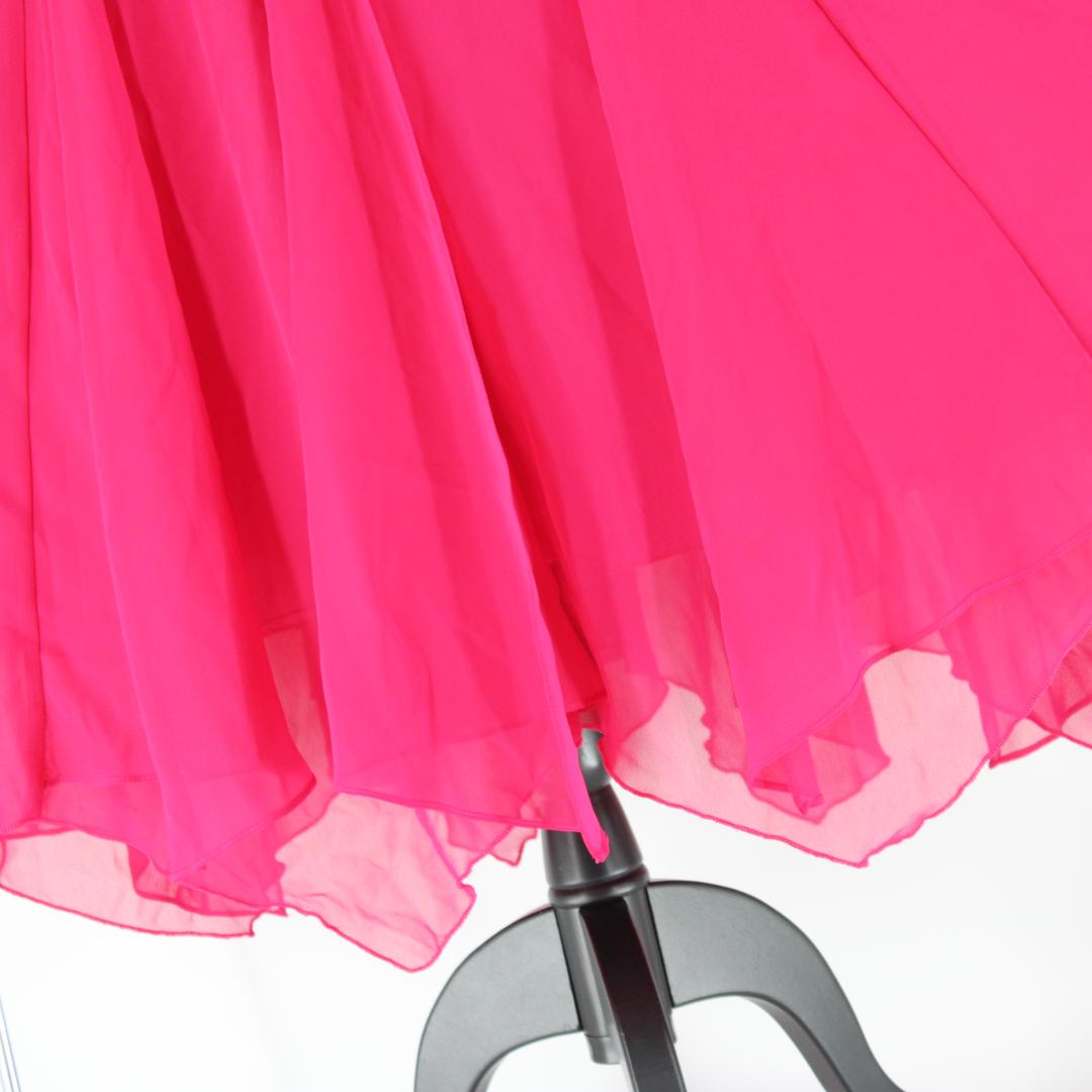 【美品 社交ダンス衣装】ワンピース ドレス create-sun 無地 可愛い