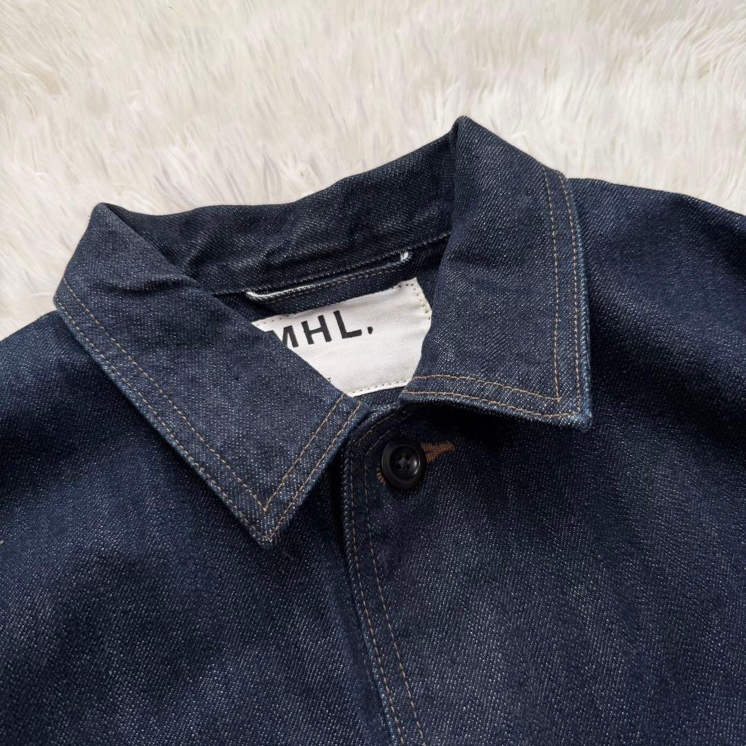 近年極美品　MHL マーガレットハウエル　デニムジャケット　gジャン インディゴ