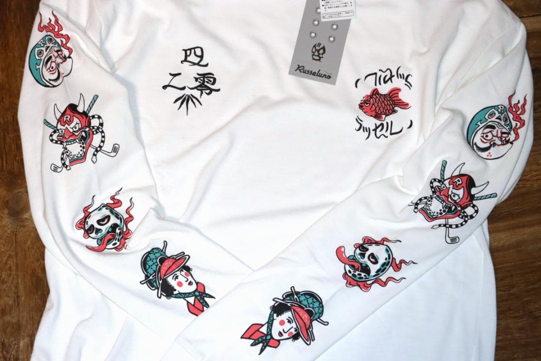 新品 ラッセルノ LOOSE FIT ハイネック 長袖シャツ (5/L) Ⓗ