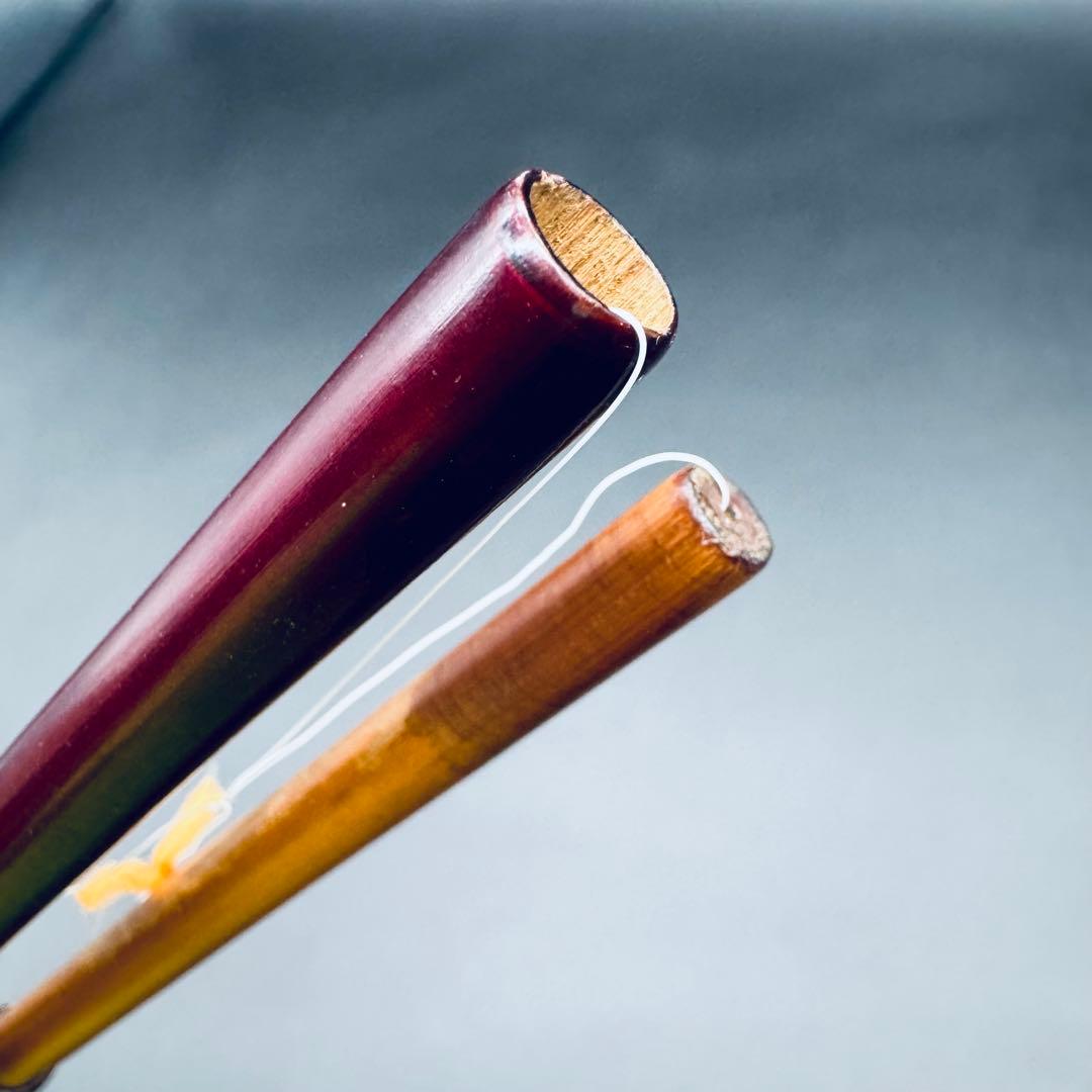 秀竿　中通し竿　ハゼ竿　竹竿　和竿　3本継　2.7m　江戸前　布袋