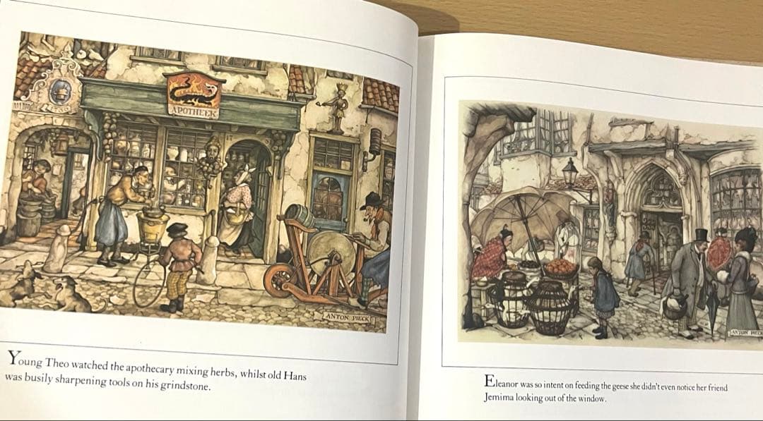 No.455 ビンテージ 古書 洋書 絵本 アントン・ピック 挿絵