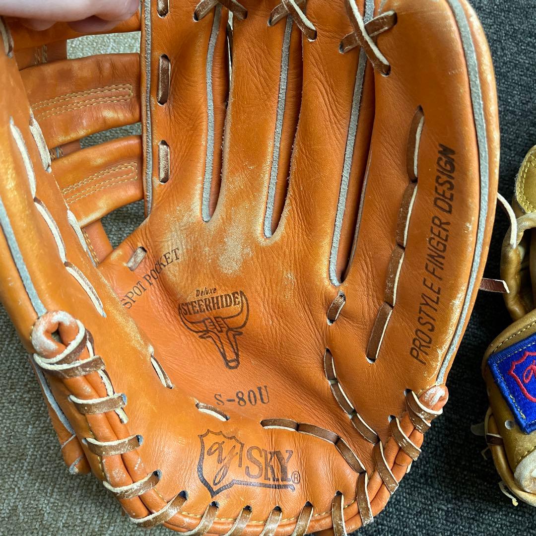 野球グローブ８個、キャッチーマスク２個 まとめ売り