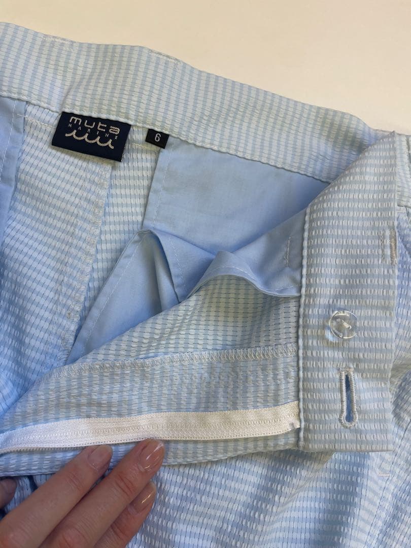 MUTA MARINE ムータマリーン　ストライプ ゴルフパンツ 6