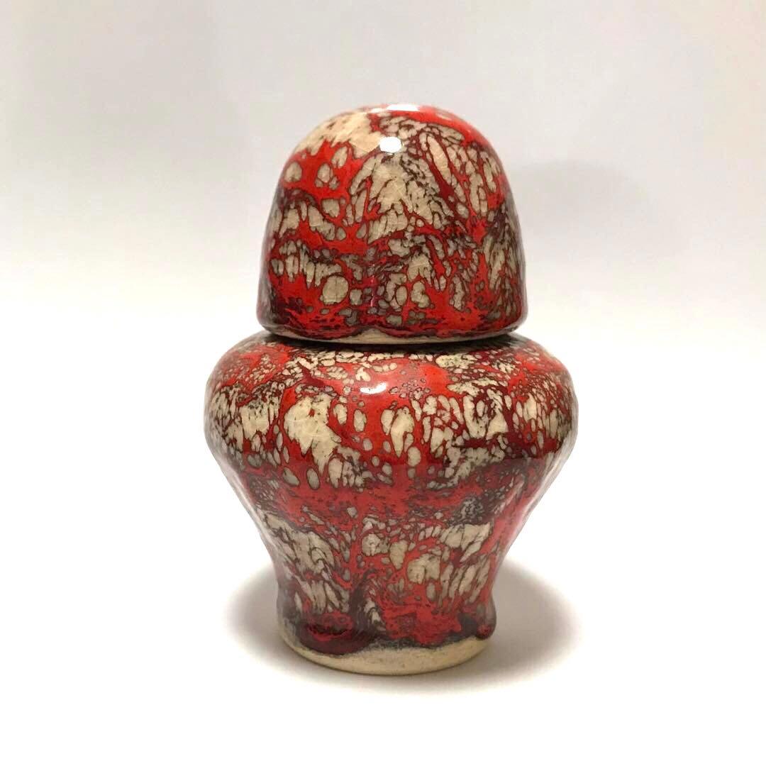 はる　　　　　　　　　　　　　　焼き物 香合 壺 みのやま 箕面焼 箕山