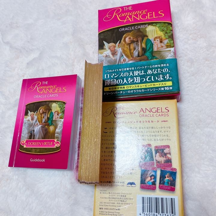 希少絶版 金縁 ロマンスエンジェルオラクルカード 日本語解説書付き
