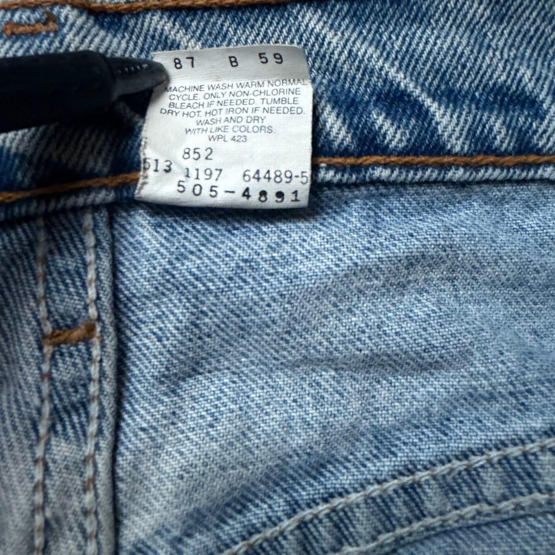 90s USA製 Levis リーバイス505 ヴィンテージブルーデニム W34