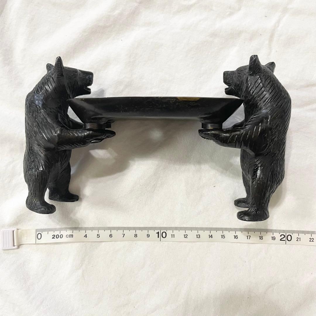 クマのトレイ型置物