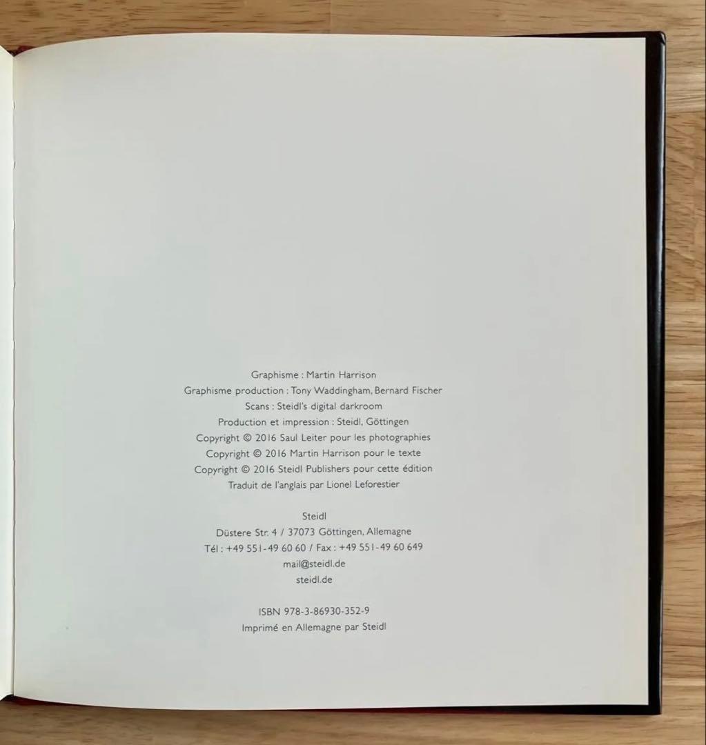 Saul Leiter 「Early Color」ソール・ライター 写真集