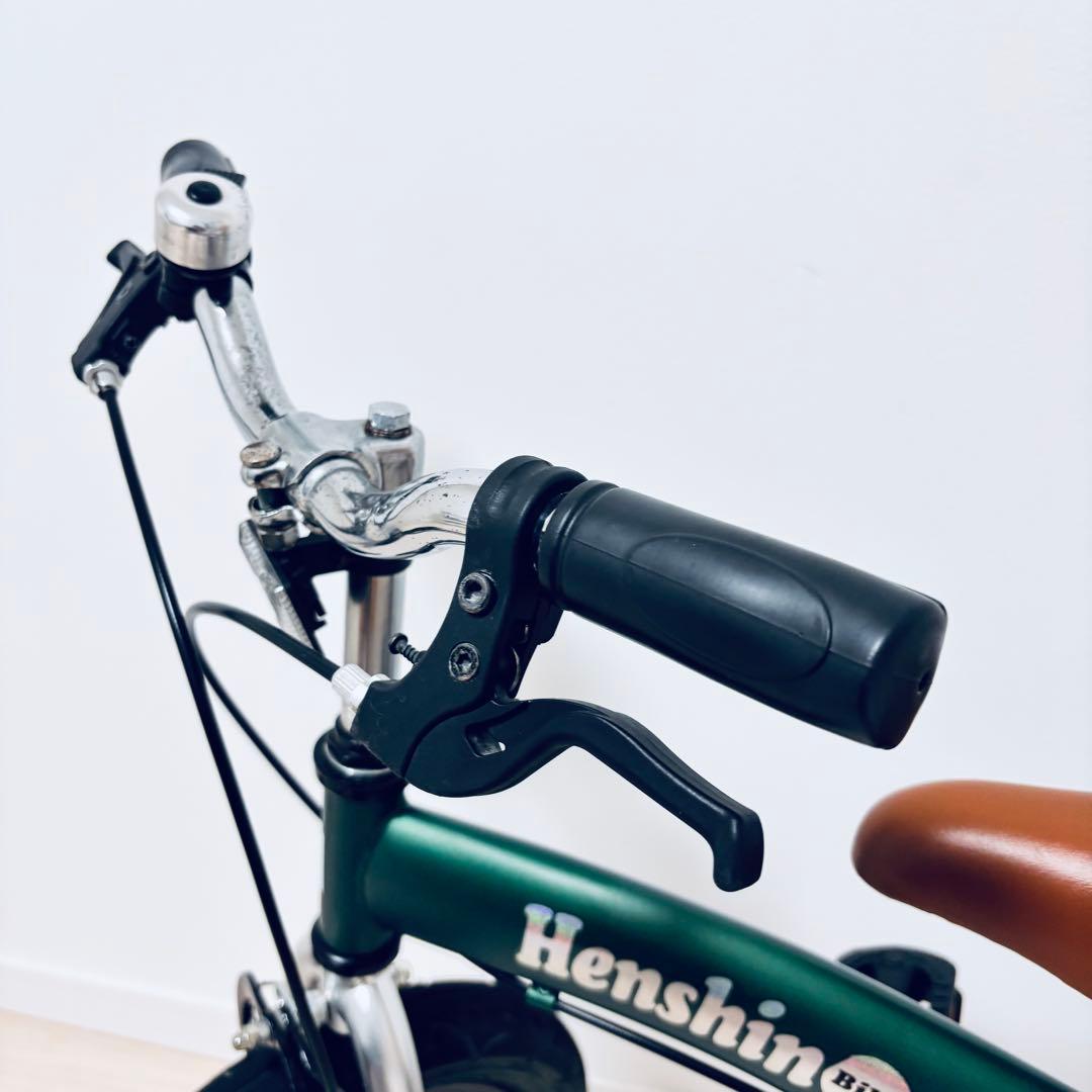 美品　へんしんバイク　12インチ　限定　フォレストグリーン　送料込　スタンド付き