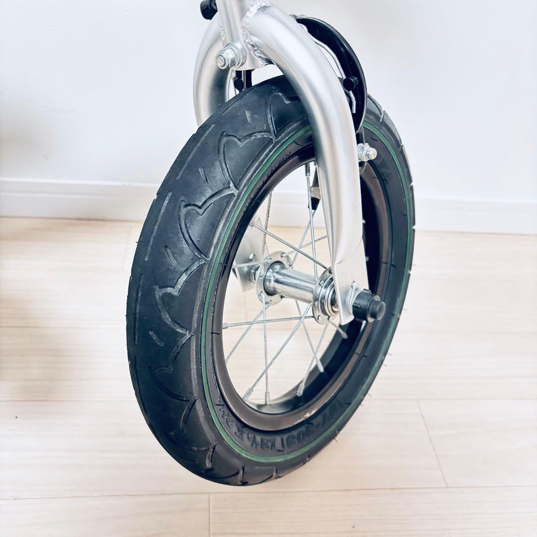 美品　へんしんバイク　12インチ　限定　フォレストグリーン　送料込　スタンド付き
