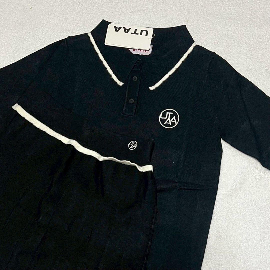 新品　UTAA　ユタ　ゴルフ　トップス＆スカートセット　ブラック　M