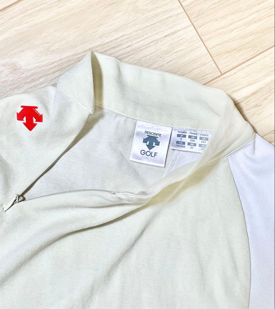◾︎デサントゴルフ　上下セット スカート モックネック ノースリーブ S