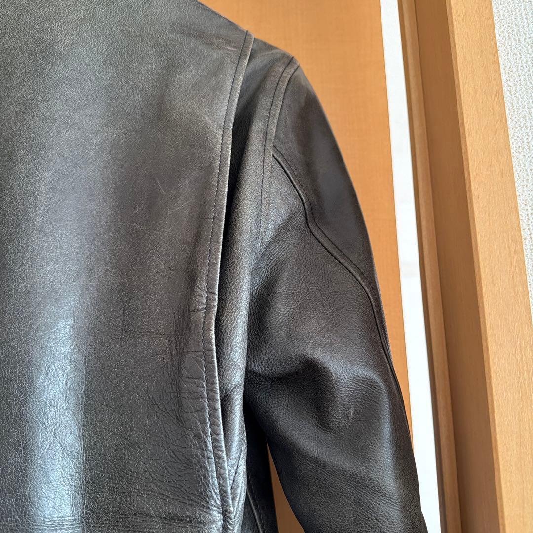 無印良品　ライダース　ジャケット　シングル　本革