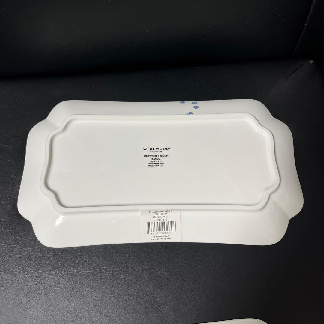 ［新品］ストロベリーブルームインディゴ　フィッシュディッシュ3枚