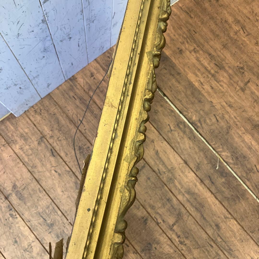 油彩画 川の風景 装飾フレーム付 ブリジストンタイヤ シスレー作 モレーの日の出