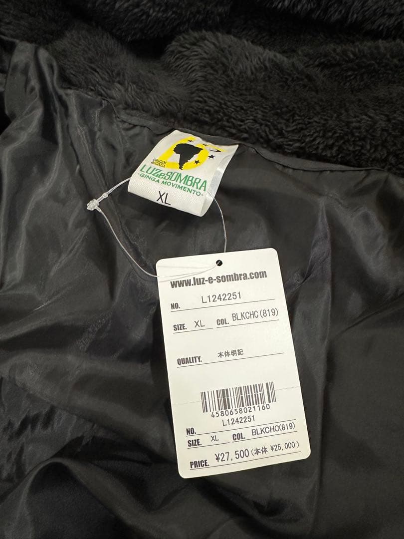 ルースインソブラ 　ベンチコート　XL ブラック　黒　完売品