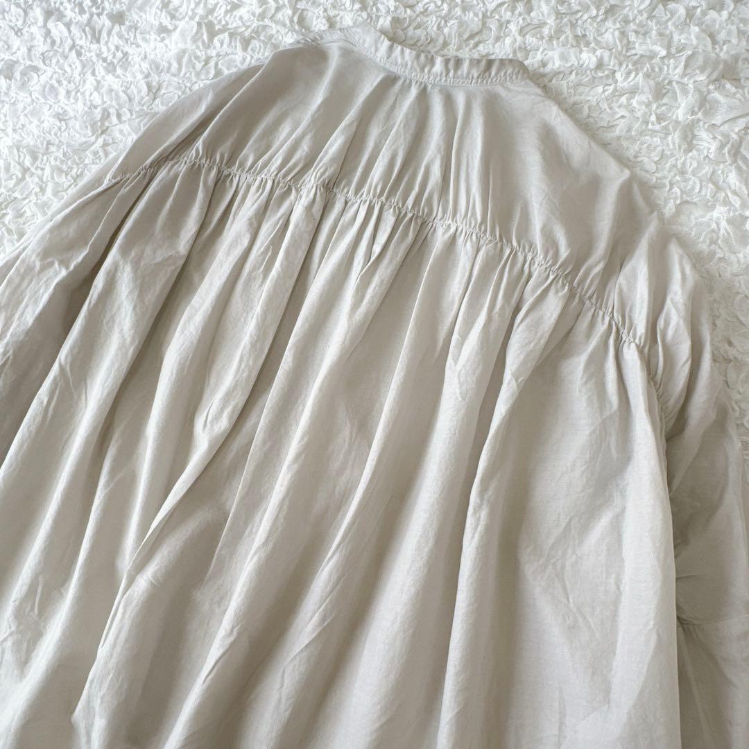 mizuiroind ミズイロインド バックギャザー シャツ ブラウス