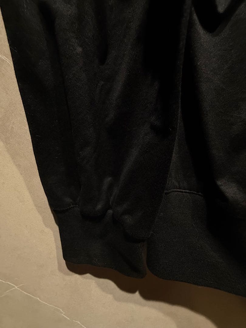 バーバリーロンドン フルジップパーカー 黒 M相当 綿100% ノバチェック