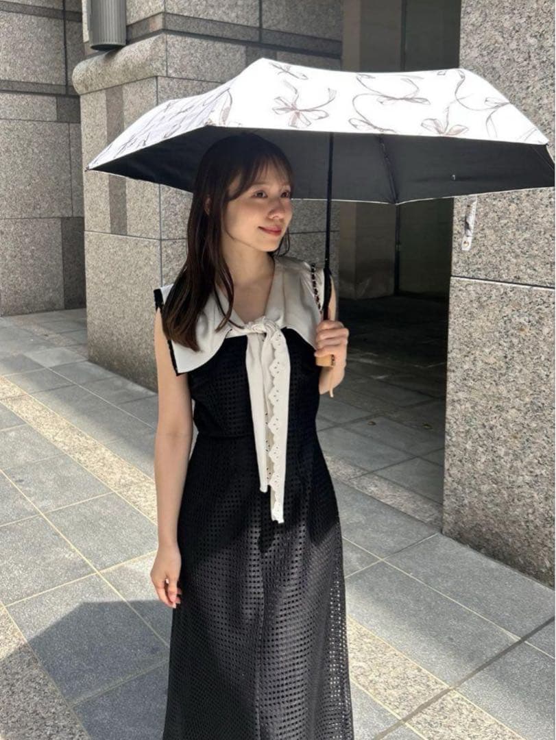 【新品未使用】SNIDEL×PROTECT U♡コラボレーション日傘 リボン柄