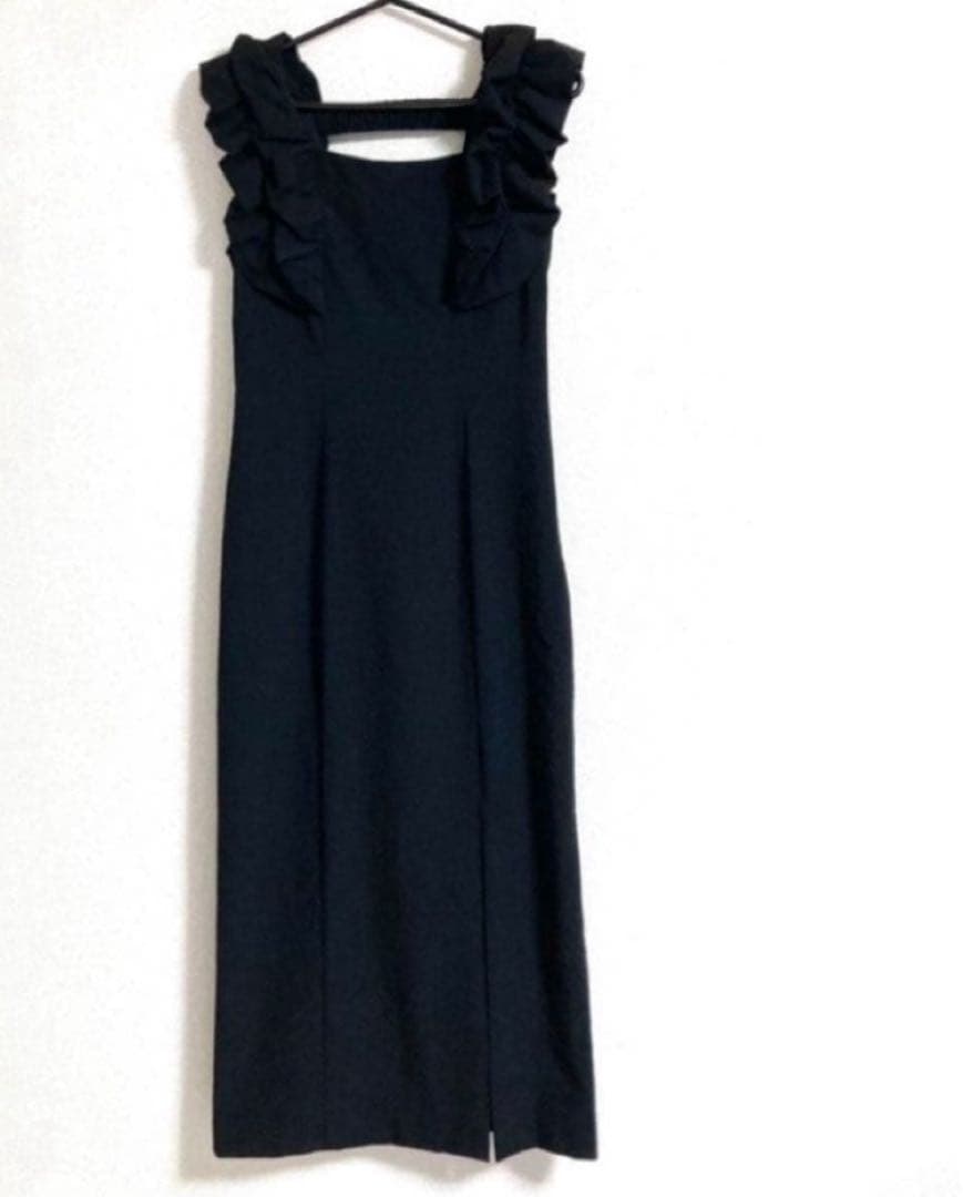 完売品　SNIDEL バルーン フリルスリーブ Iライン ワンピース