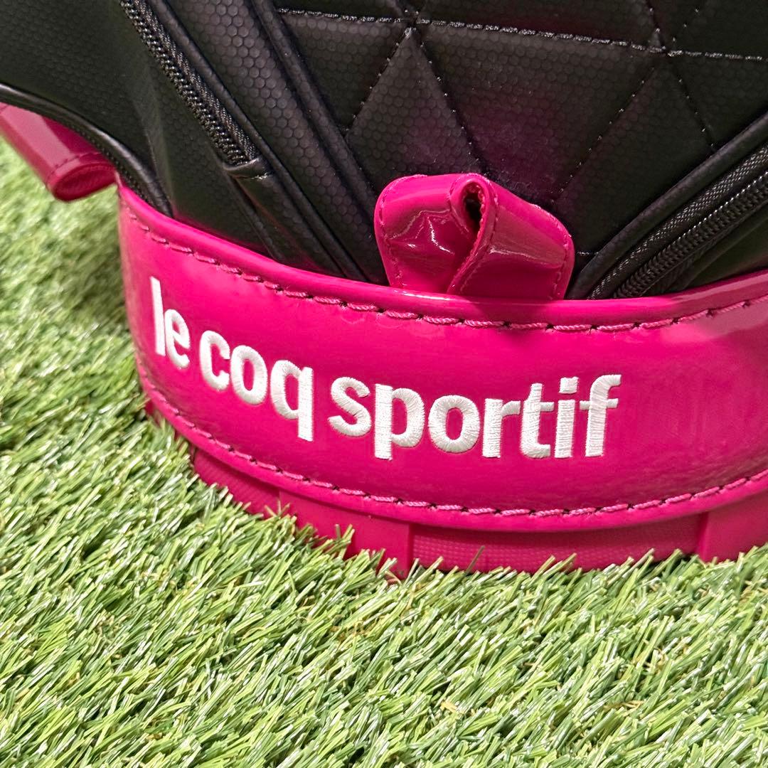 【美品】le coq sportif golfゴルフバッグ キャディバッグ