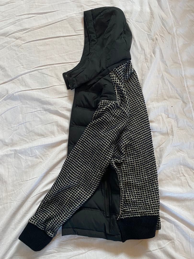 3万ゴルフ テットオム ハイブリッドブルゾン ダウン切り替え ニット ジャケット