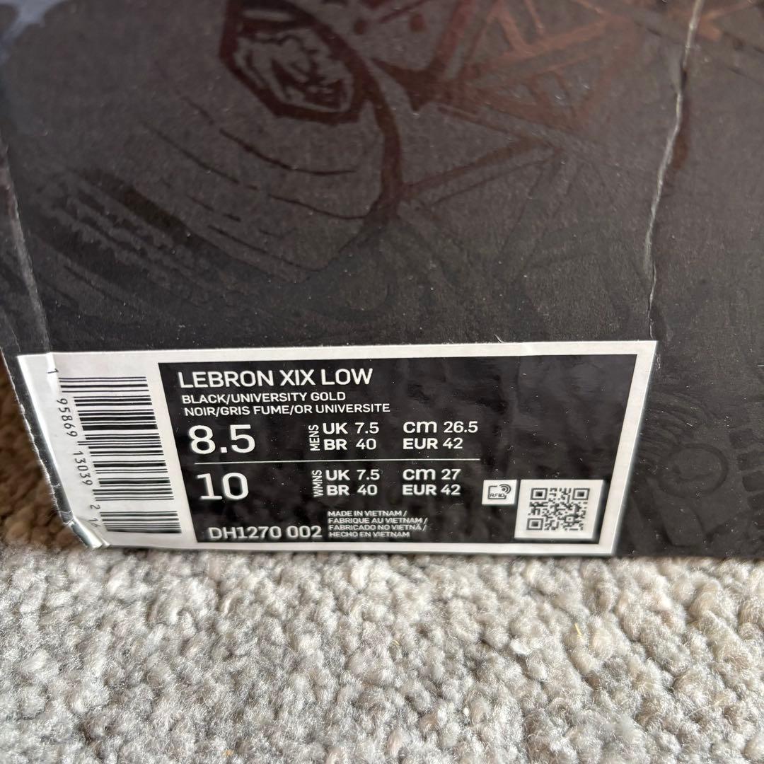 【海外限定モデル】NIKE / ナイキ LEBRON 19 LOW 26.5cm