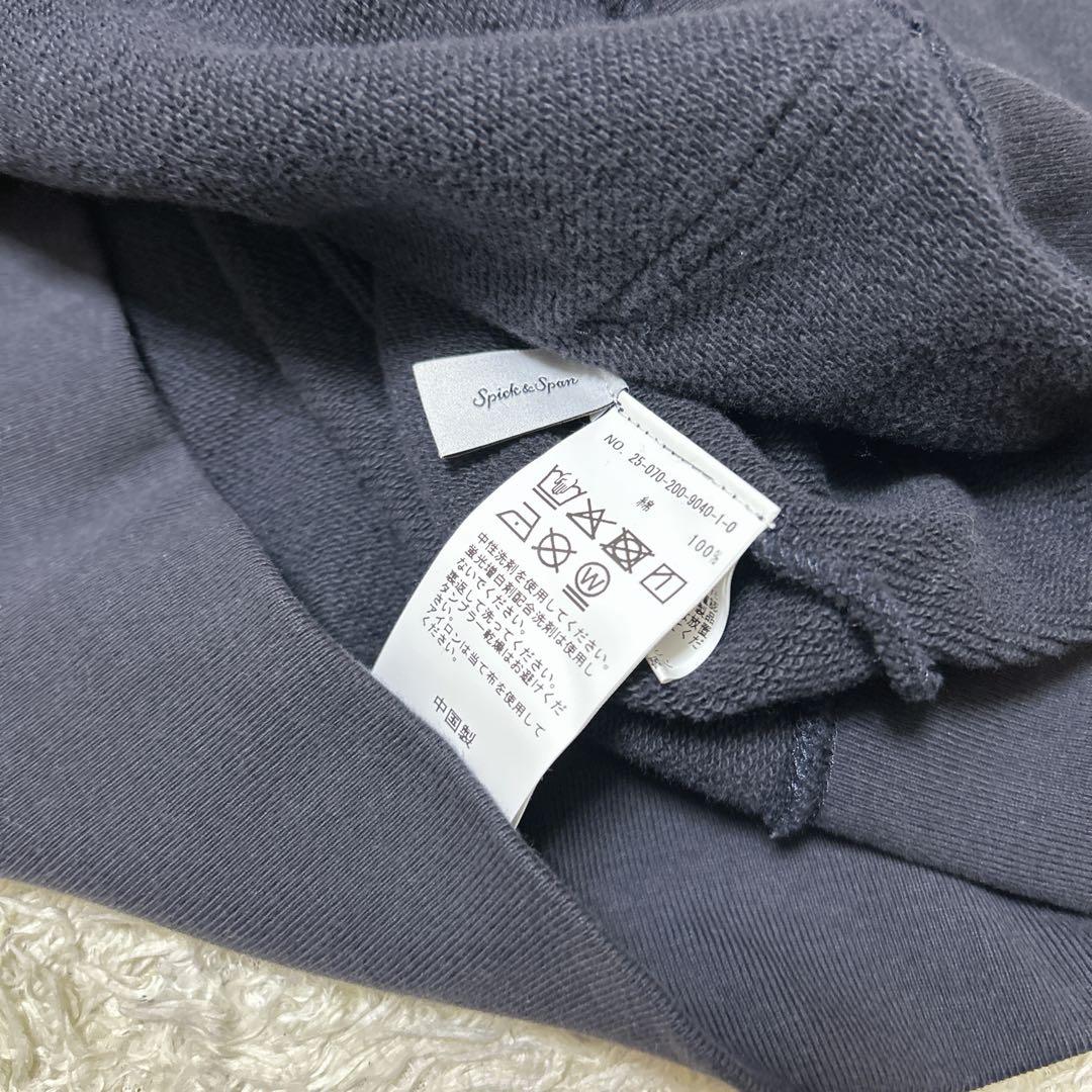 25年製　美品　spick&span バックプリントダブルジップパーカー　フリー