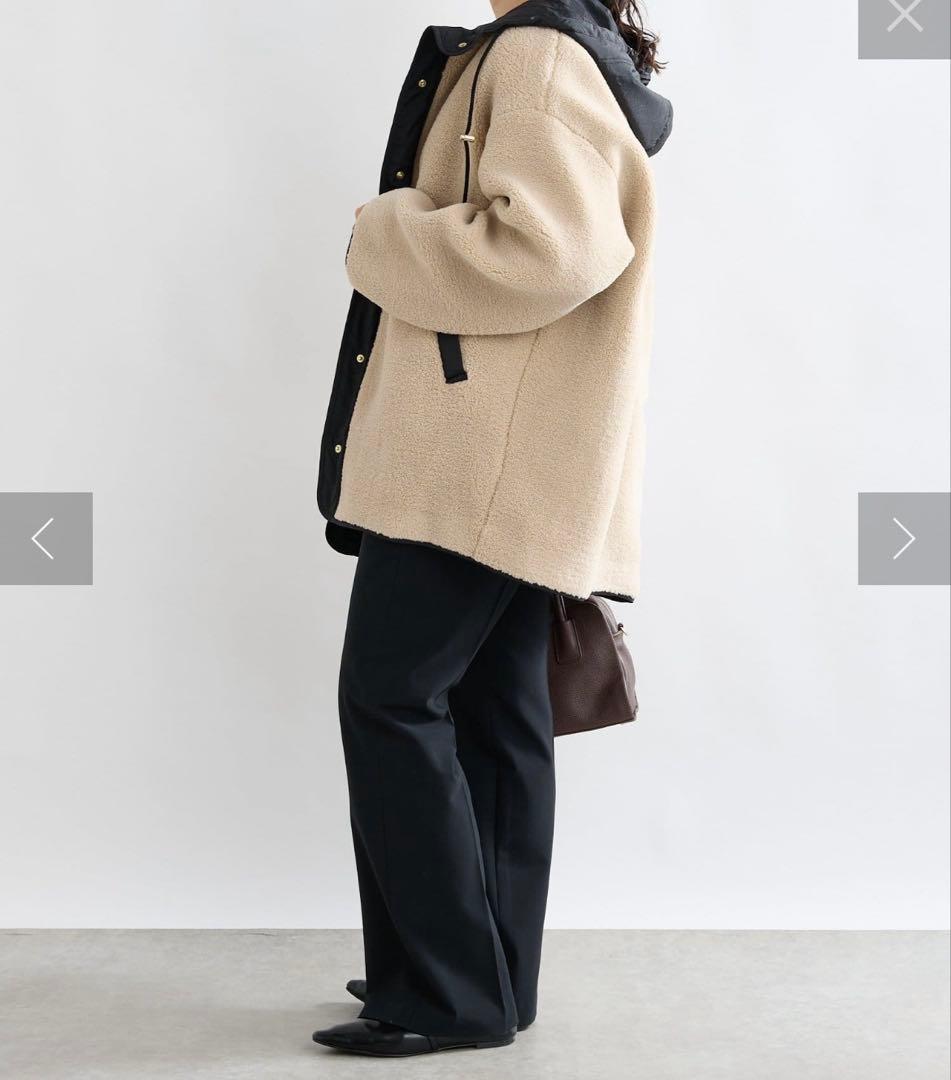 極美品★ RIVE DROITE フードボアコート