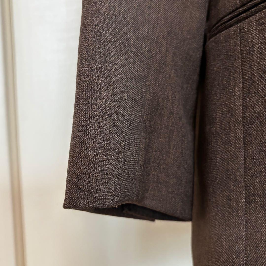 コラージュガリャルダガランテ　ウールライクダブルジャケット　金ボタン　ブラウン