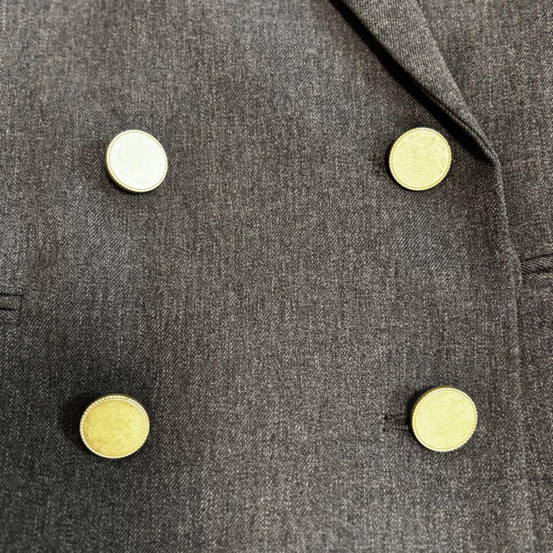 コラージュガリャルダガランテ　ウールライクダブルジャケット　金ボタン　ブラウン