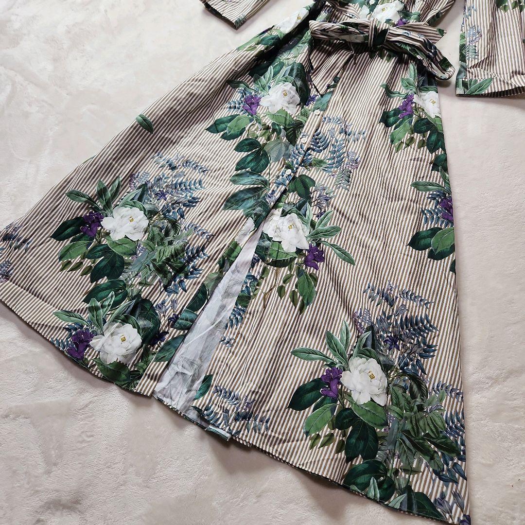 新品タグ付き ZARA ボタニカル柄 ロングワンピース ガウン 2WAY 完売