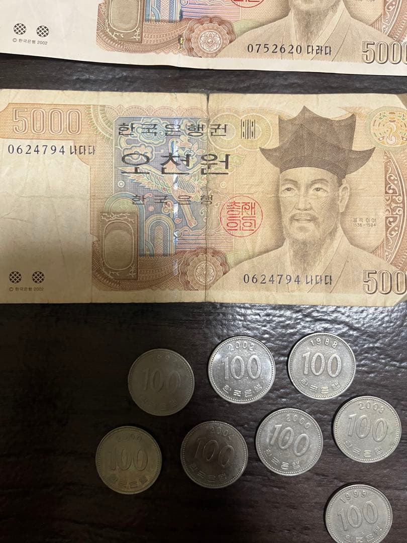 韓国ウォン 紙幣・硬貨セット 旧貨幣コレクション用