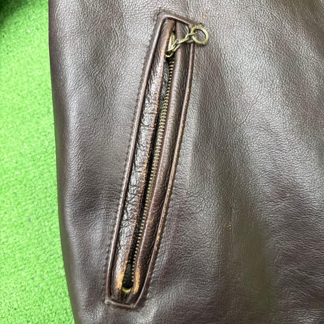 Schott レザージャケット642VSサイズ40レッドブラウン