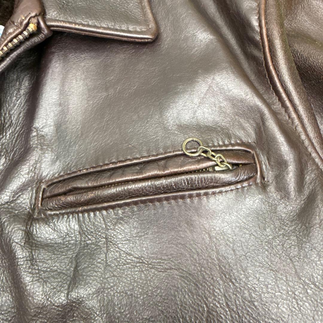 Schott レザージャケット642VSサイズ40レッドブラウン