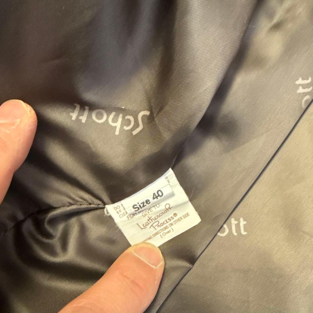 Schott レザージャケット642VSサイズ40レッドブラウン