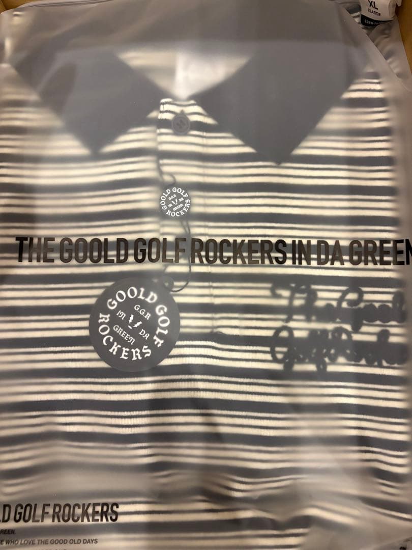 AIRY STRETCH BORDER L/S POLO BLACK サイズXL