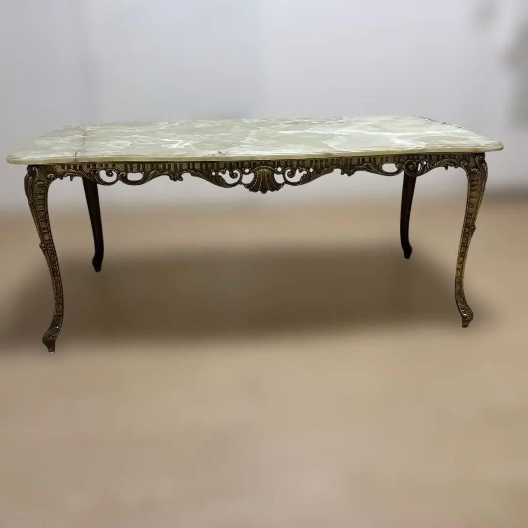 専用　大理石テーブル　アンティーク調脚　たのめる便込み