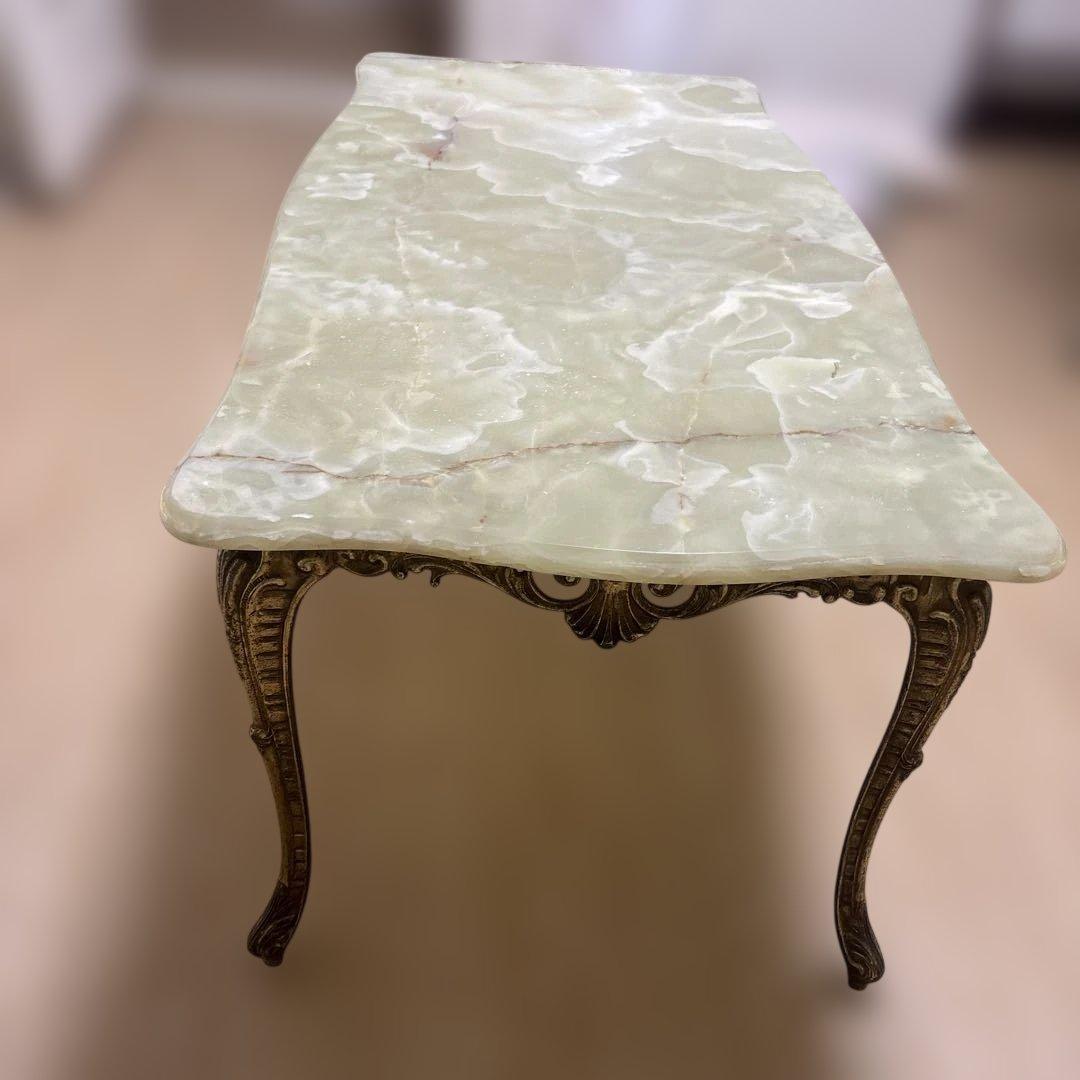 専用　大理石テーブル　アンティーク調脚　たのめる便込み