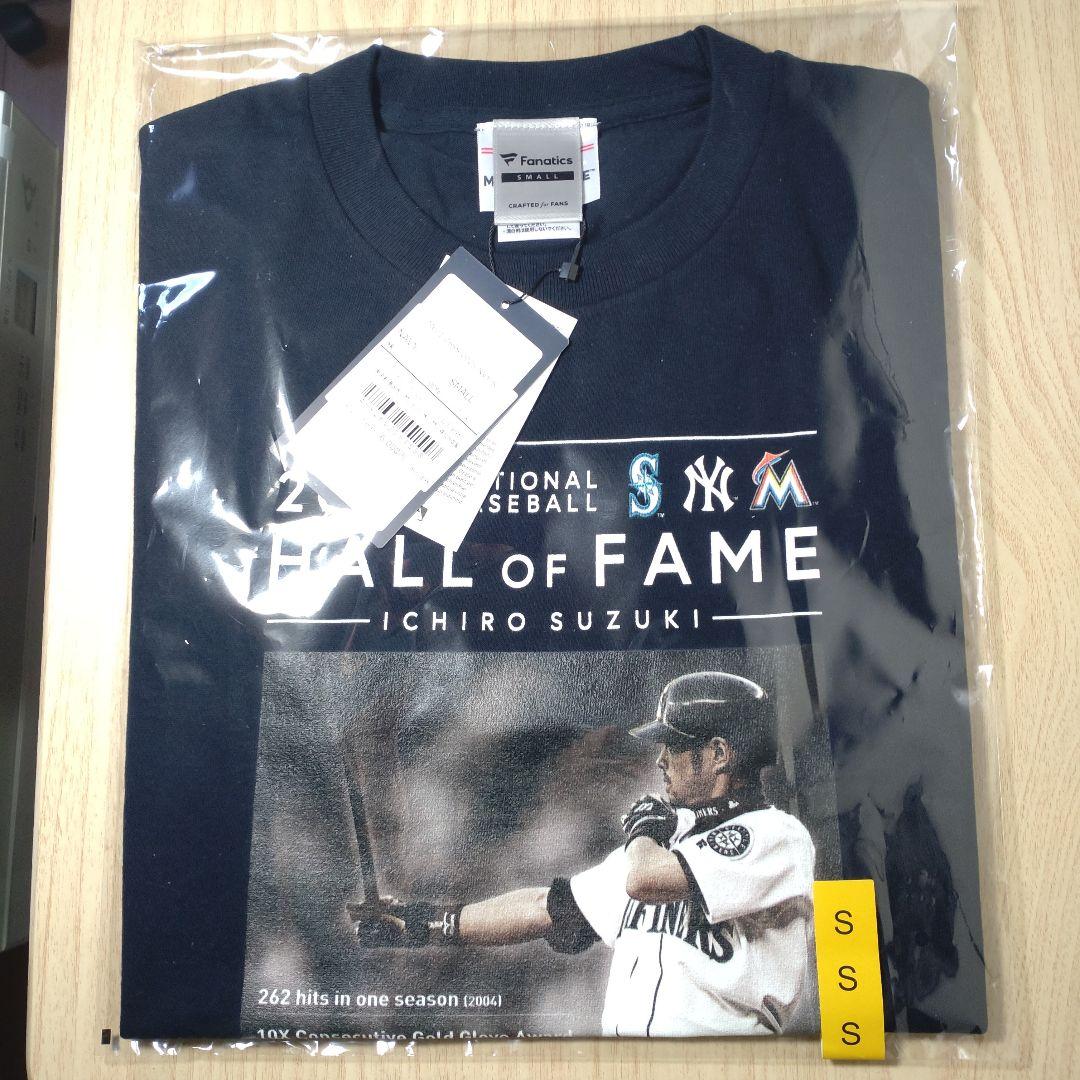 ICHIRO イチロー 米国野球殿堂入り記念 Tシャツ ネイビー Sサイズ